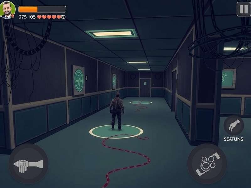 Spooky Corridor Quest gameplay screenshot